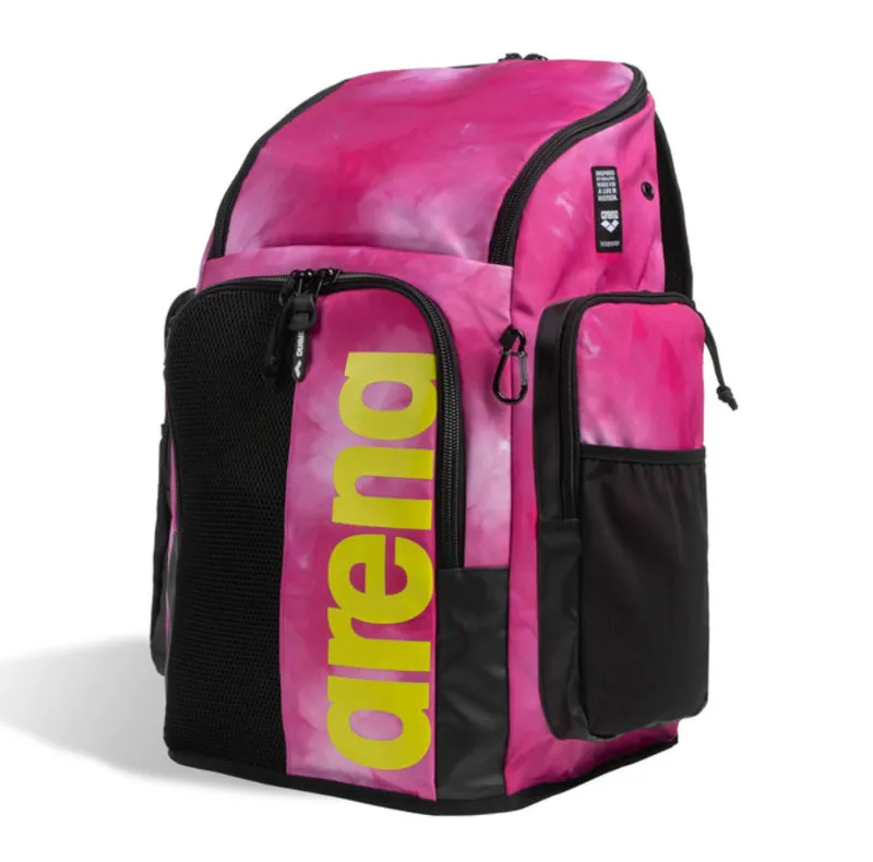 Arena Spiky III Backpack 45L Allover Print Shocking Pink