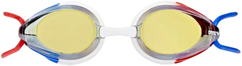 Arena Tracks Junior Mirror Goggles Gold/Blue/Red-4