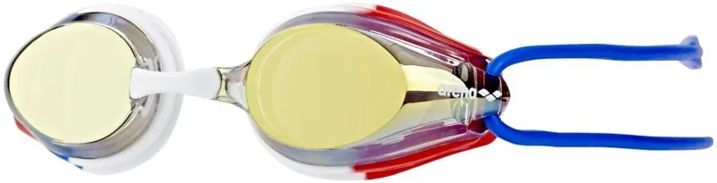 Arena Tracks Junior Mirror Goggles Gold/Blue/Red-2