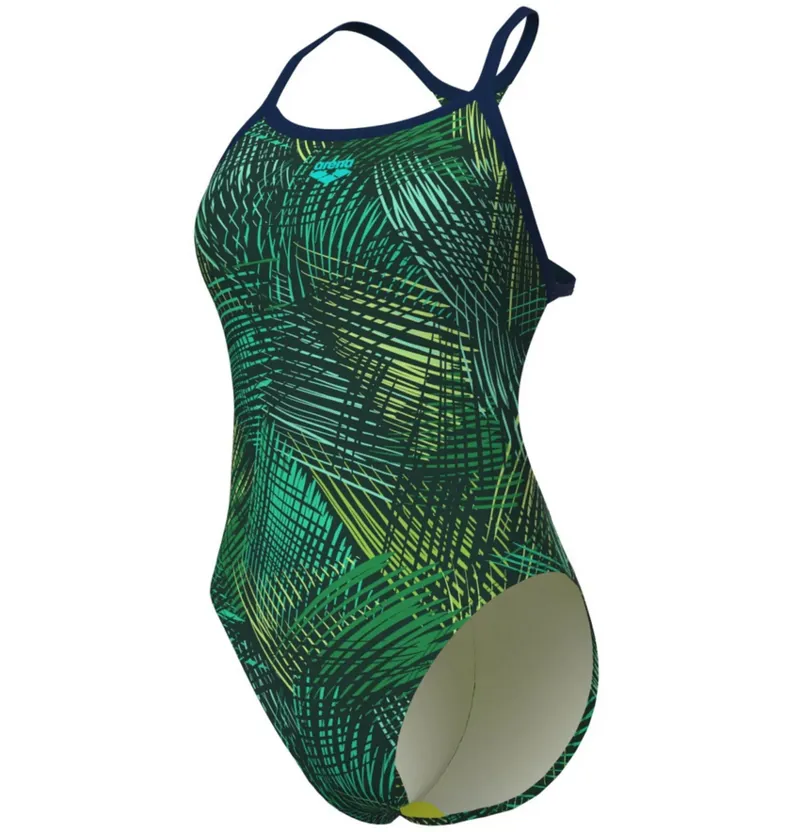 Arena Women's Energy Booster Back Swimsuit Navy/Green Multi