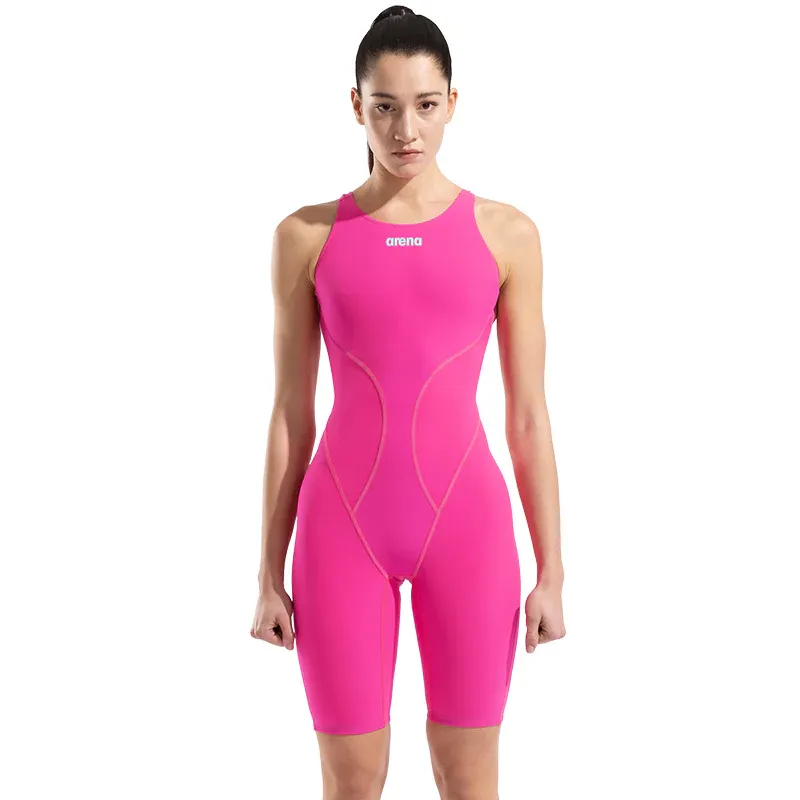 Arena Women's Powerskin Impulso Open Back LE Shocking Pink-2