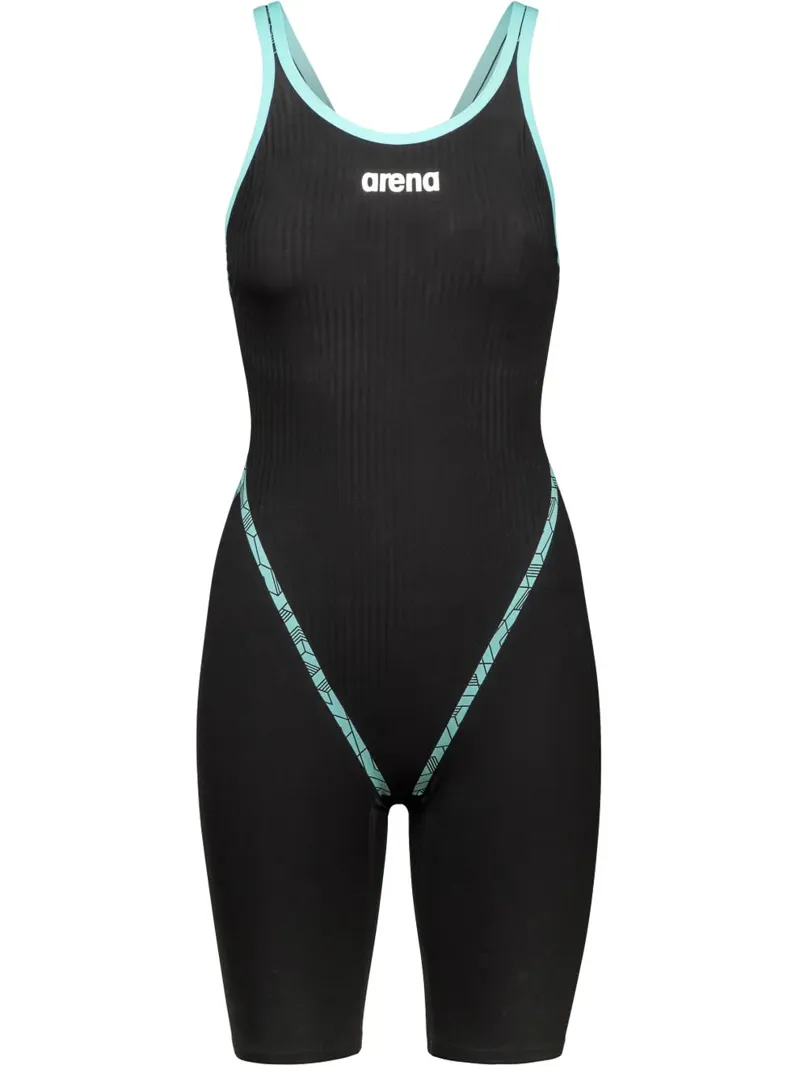 Arena Women's Powerskin Primo SL Openback Kneesuit Black/Teal
