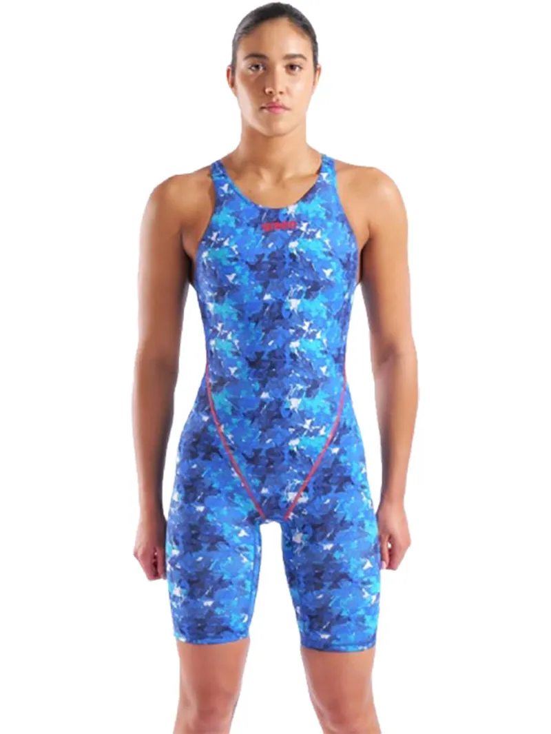 Arena Women's Powerskin ST Next Limited Edition Openback Kneeskin Splashy Multicolor-6