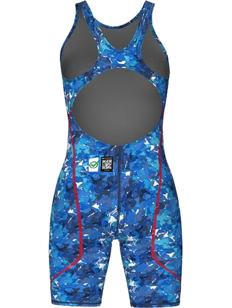 Arena Women's Powerskin ST Next Limited Edition Openback Kneeskin Splashy Multicolor-3