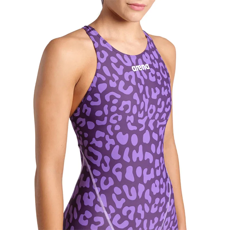 Arena Women's Powerskin ST Next Limited Edition Openback Leopard Violet-3