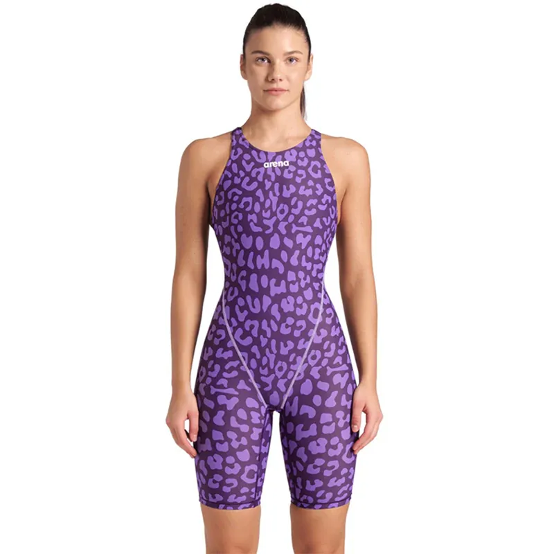Arena Women's Powerskin ST Next Limited Edition Openback Leopard Violet