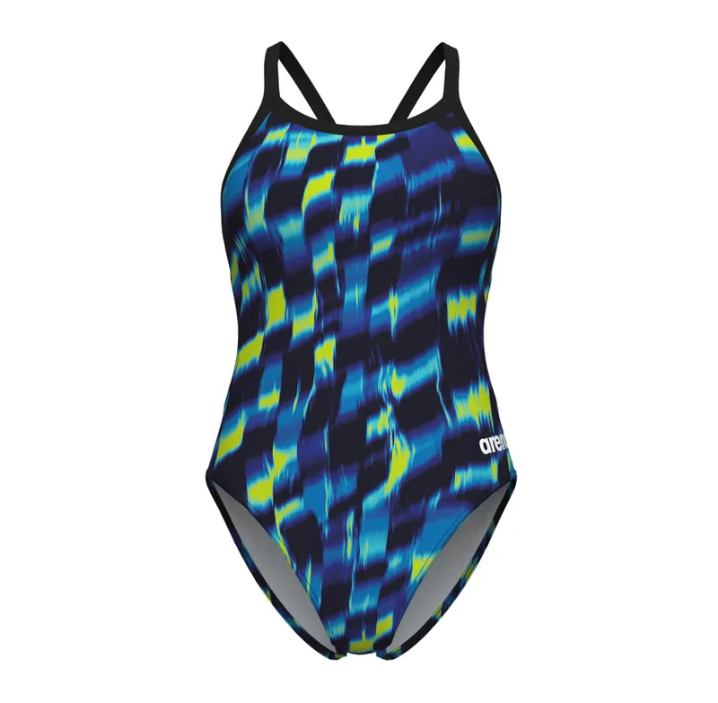 Arena Women's Wave Challenge Back Swimsuit Black/Multi-2