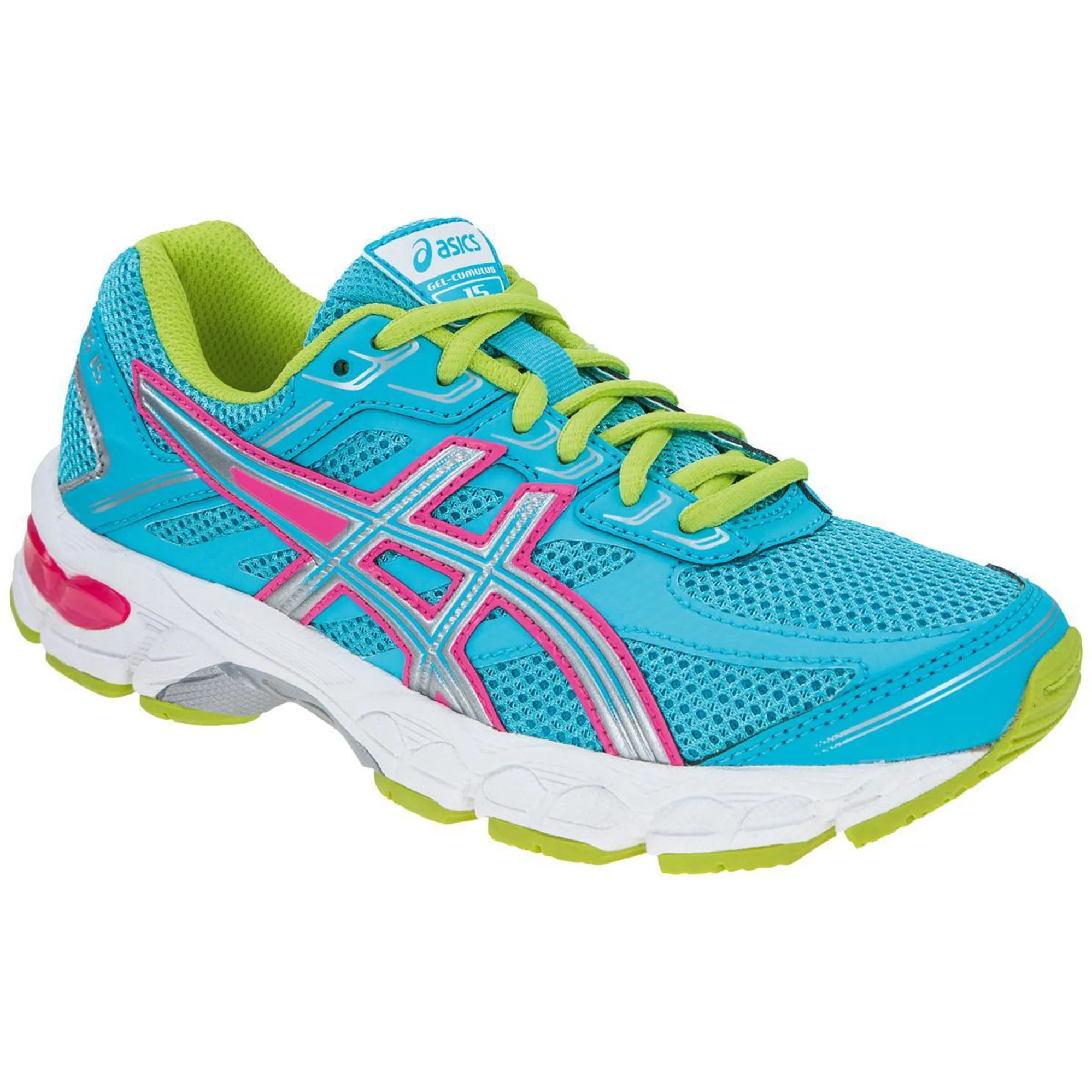 Asics GEL-Cumulus 15 GS Blue/Silver/Pink US