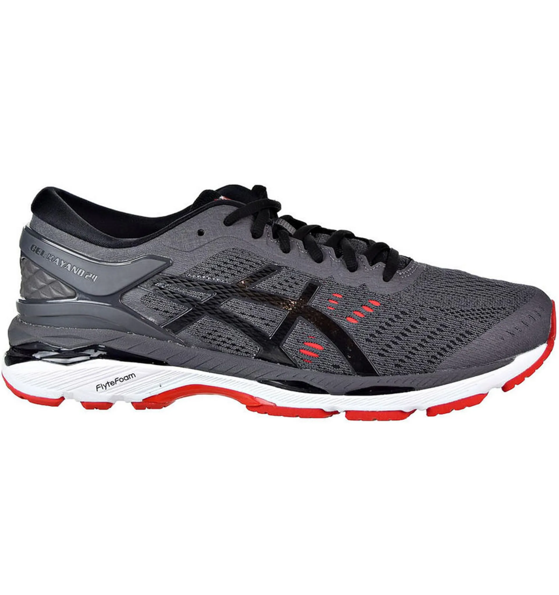 Asics Men's GEL-Kayano 24 Grey/Red UK