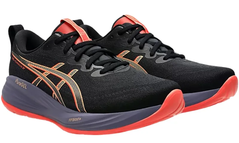 Asics Men's Gel-Cumulus 27 Black/Coral Ref-3