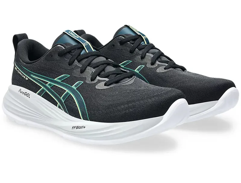 Asics Men's GEL-Cumulus 27 Black/Lucid Yellow-2