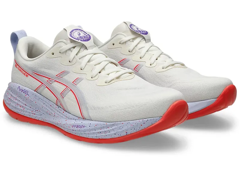 Asics Men's GEL-Cumulus 27 Tokyo Cream/Edo Purple-2