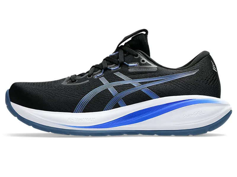 Asics Men's GEL-Cumulus 28 Black/Neon Blue-1