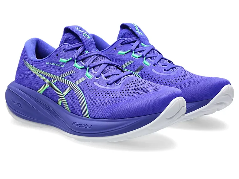 Asics Men's GEL-Cumulus 28 Cobalt Burst/Illuminate Green-2
