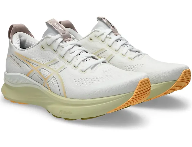 Asics Men's GEL-Kayano 32 White/Orange Glow-2