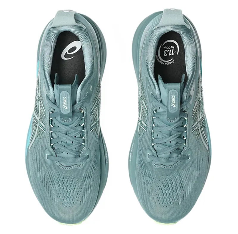 Asics Men's GEL-Kayano 33 Foggy Teal/Illuminate Yellow-5