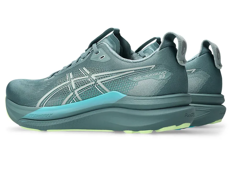 Asics Men's GEL-Kayano 33 Foggy Teal/Illuminate Yellow-3