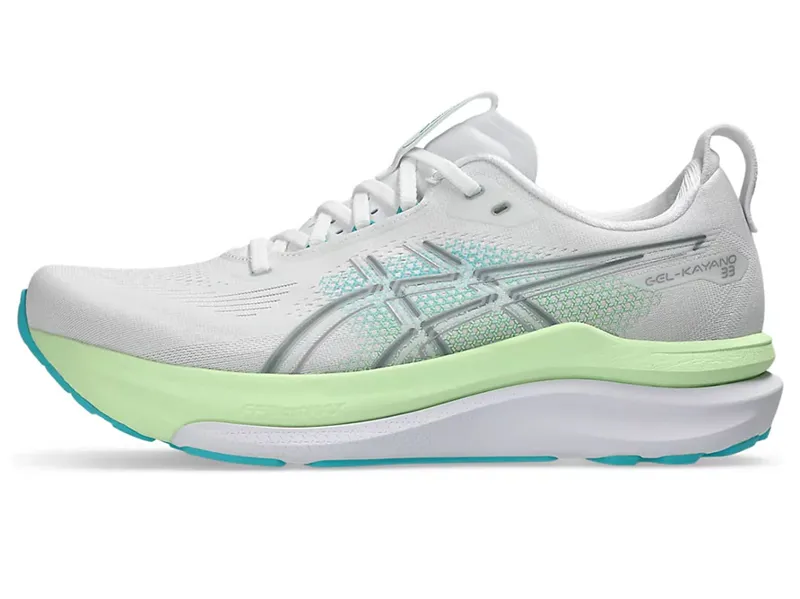 Asics Men's GEL-Kayano 33 White/Energy Aqua-7