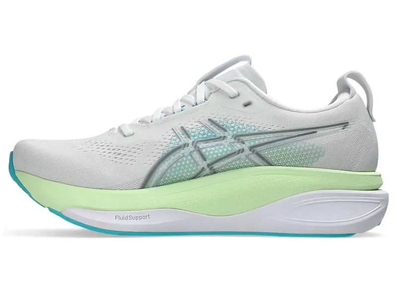 Asics Men's GEL-Kayano 33 White/Energy Aqua-1