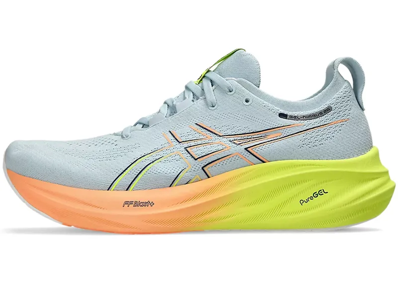Asics Men's GEL-Nimbus 26 Paris Cool Grey/Safety Yellow-7
