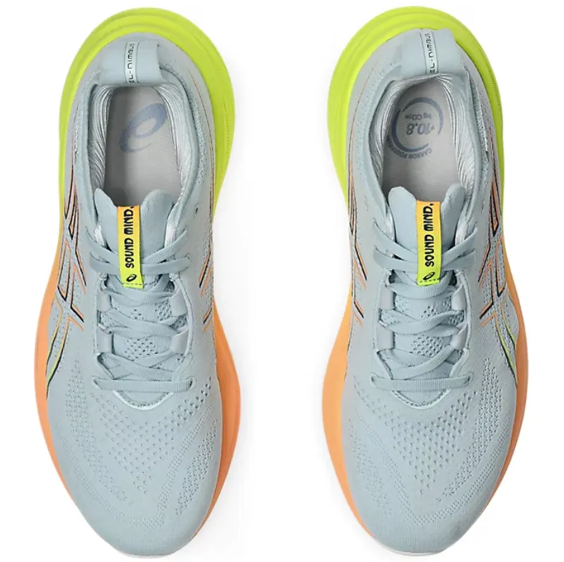Asics Men's GEL-Nimbus 26 Paris Cool Grey/Safety Yellow-5