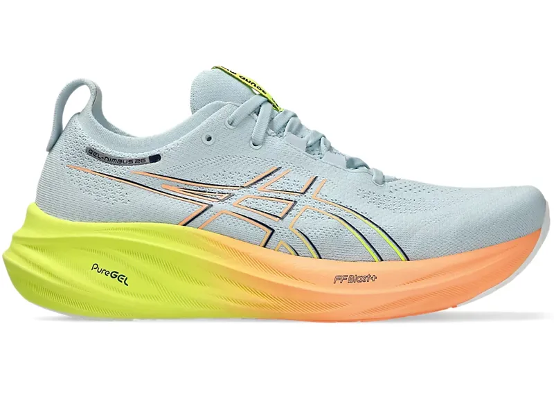 Asics Men's GEL-Nimbus 26 Paris Cool Grey/Safety Yellow