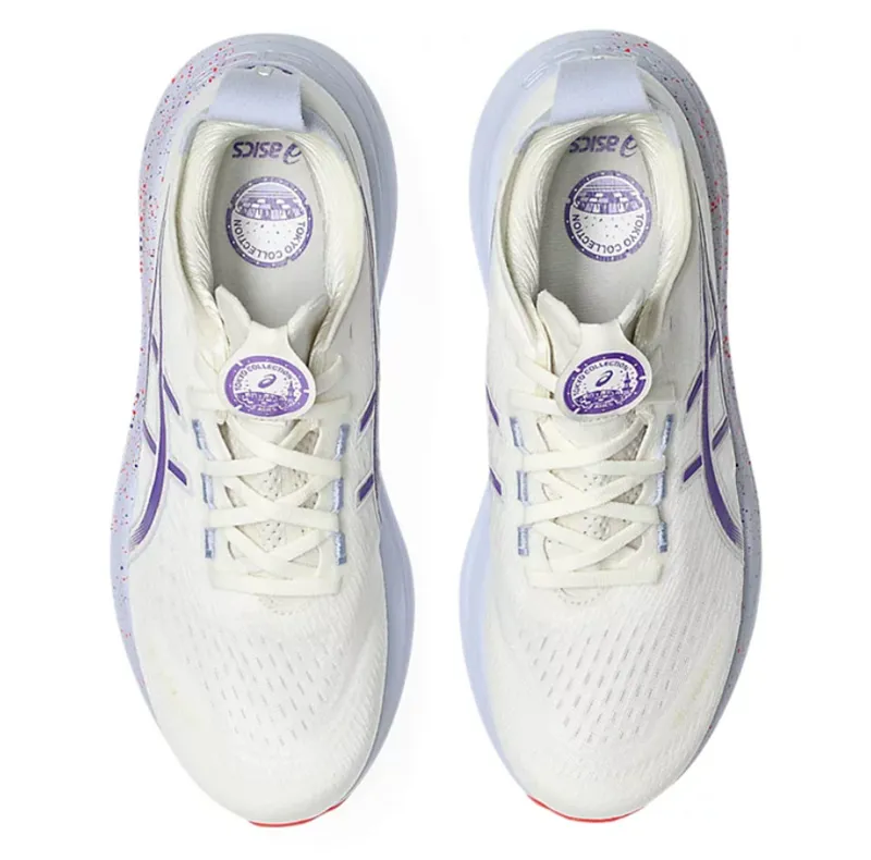 Asics Men's GEL-Nimbus 27 Tokyo Cream/Edo Purple-5
