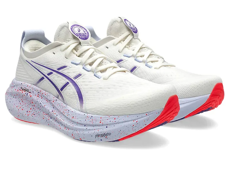 Asics Men's GEL-Nimbus 27 Tokyo Cream/Edo Purple-2