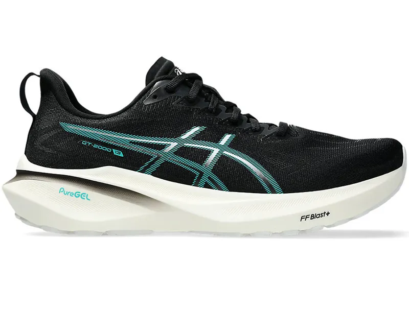 Asics Men's GT-2000 13 Black/Wave Teal