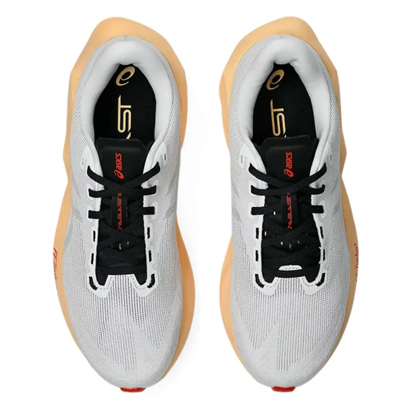 Asics Men's Novablast 6 White/Orange Glow-5