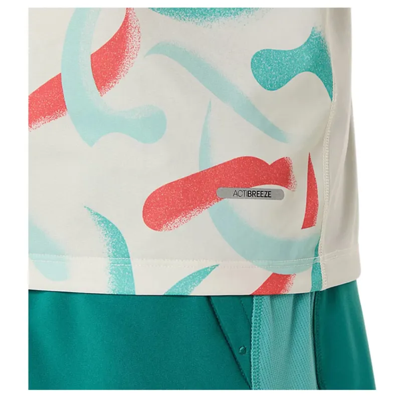 Asics Men's Road All Over Print Singlet Birch-5