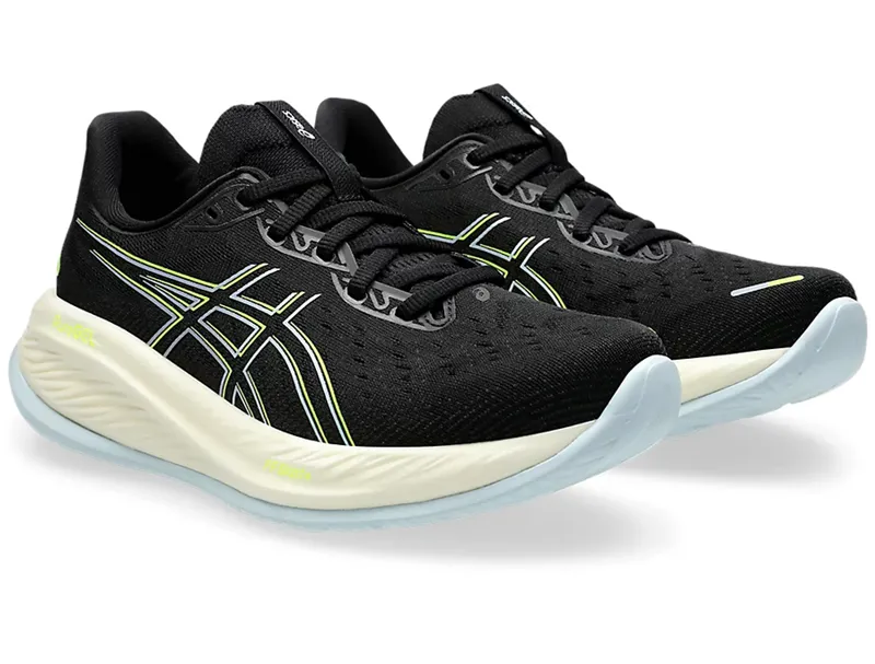 Asics Women's GEL-Cumulus 26 Black/Safety Yellow-2