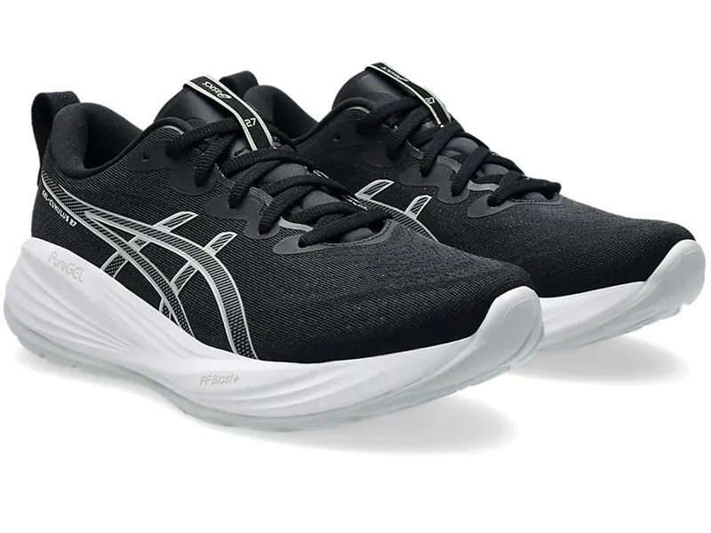 Asics Women's GEL-Cumulus 27 Black/Concrete-2