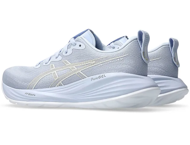 Asics Women's GEL-Cumulus 27 Blue Fade/White-3
