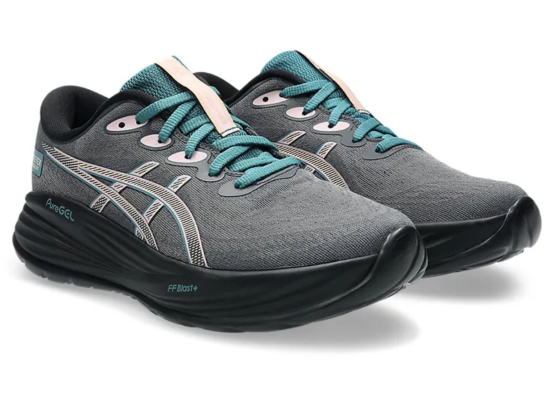 Asics Women's GEL-Cumulus 27 GTX Carrier Grey/Misty Pine-2