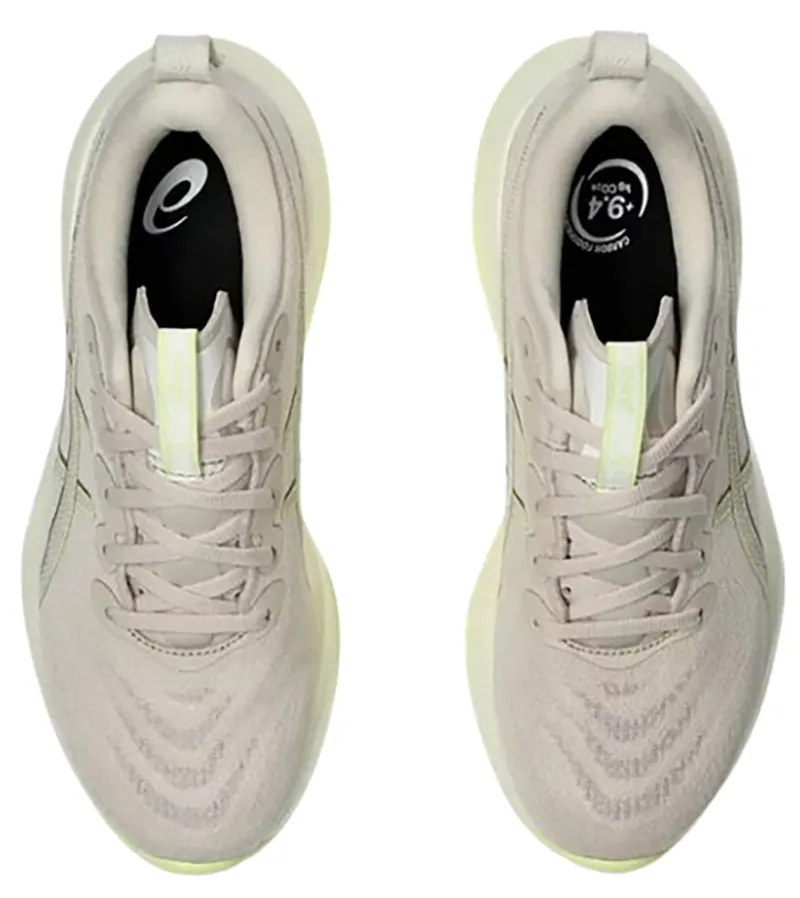 Asics Women's GEL-Cumulus 27 Mineral Beige/Huddle Yellow-5