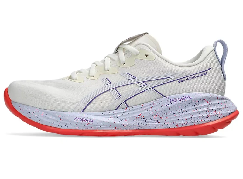 Asics Women's GEL-Cumulus 27 Tokyo Cream/Edo Purple-1