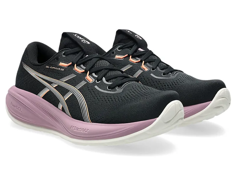 Asics Women's GEL-Cumulus 28 Black/Taro Purple-2