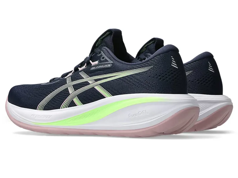Asics Women's GEL-Cumulus 28 Midnight/Illuminate Green-3