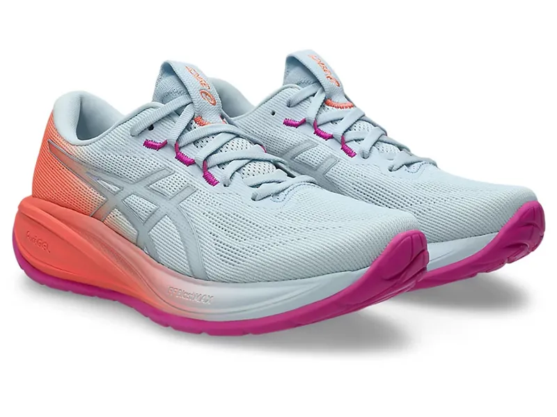 Asics Women's GEL-Cumulus 28 Sky/Sun Coral-2