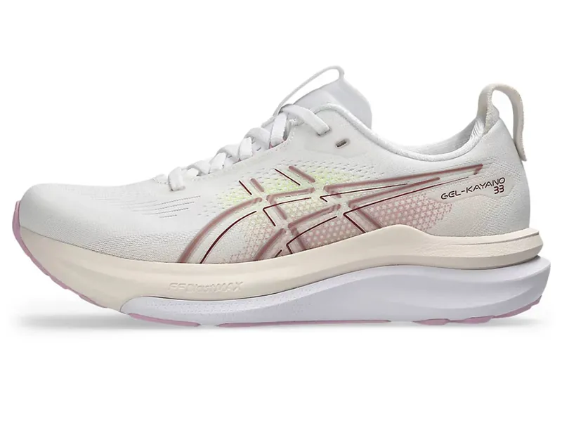 Asics Women's GEL-Kayano 33 White/Hazy Lilac-7