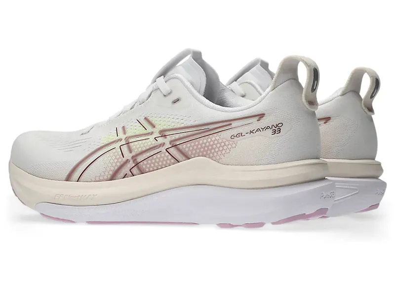 Asics Women's GEL-Kayano 33 White/Hazy Lilac-3