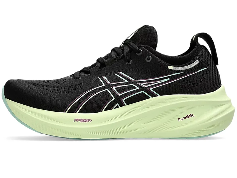 Asics Women's GEL-Nimbus 26 Black/Cool Matcha-7