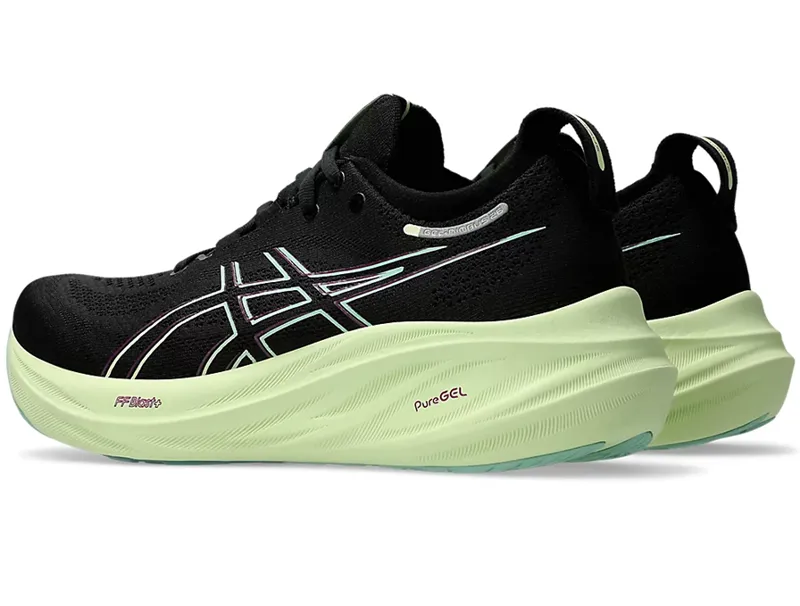 Asics Women's GEL-Nimbus 26 Black/Cool Matcha-3