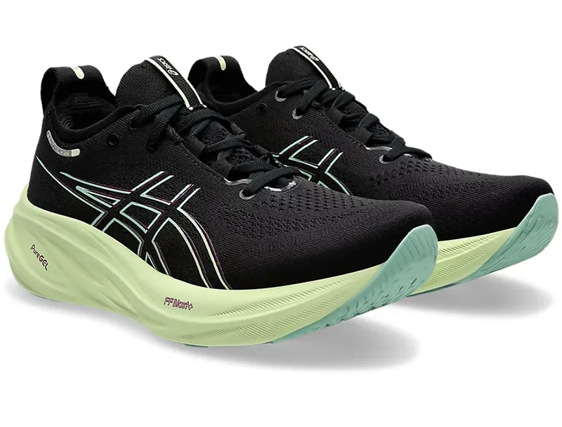 Asics Women's GEL-Nimbus 26 Black/Cool Matcha-2