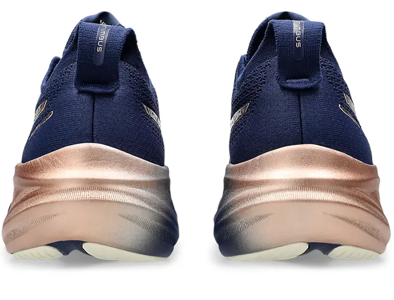 Asics Women's GEL-Nimbus 26 Platinum Blue Expanse/Rose Gold-4