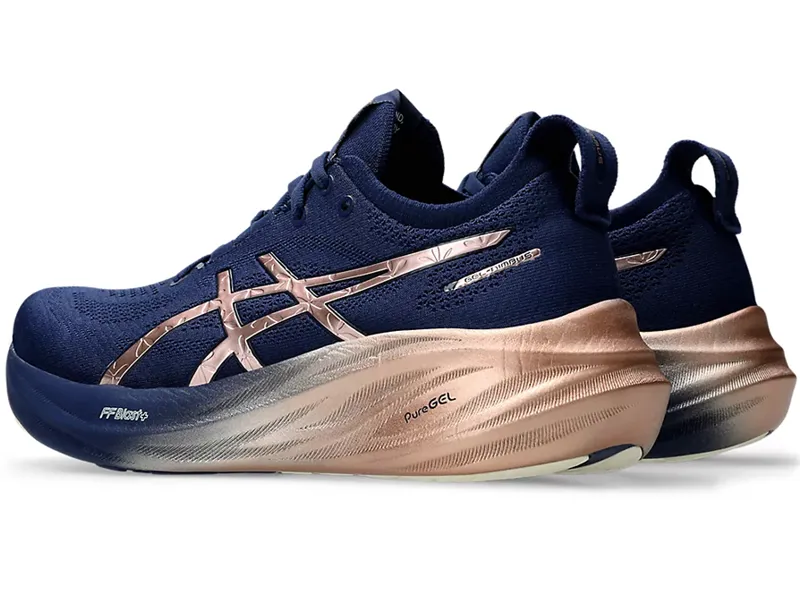 Asics Women's GEL-Nimbus 26 Platinum Blue Expanse/Rose Gold-3