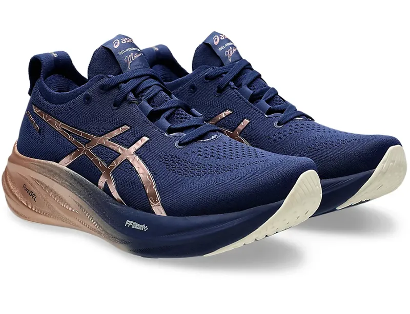 Asics Women's GEL-Nimbus 26 Platinum Blue Expanse/Rose Gold-2