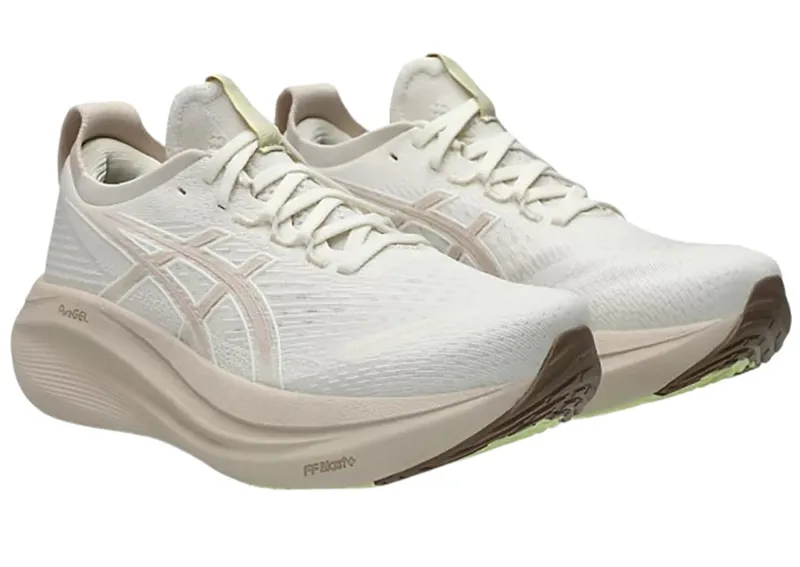 Asics Women's GEL-Nimbus 27 Cream/Mineral Beige-2