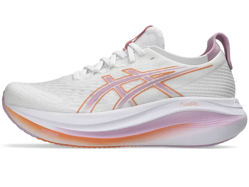 Asics Women's GEL-Nimbus 27 White/Light Ube-7